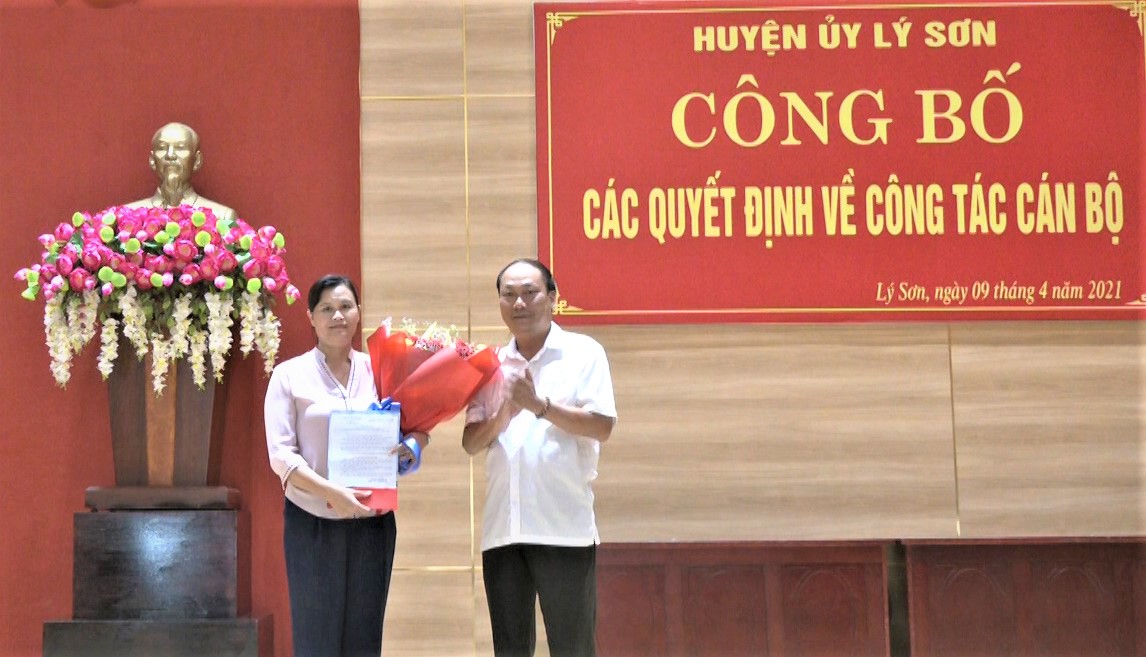 Đồng chí Phạm Thị Hương giữ chức Phó Bí thư Huyện ủy Lý Sơn
