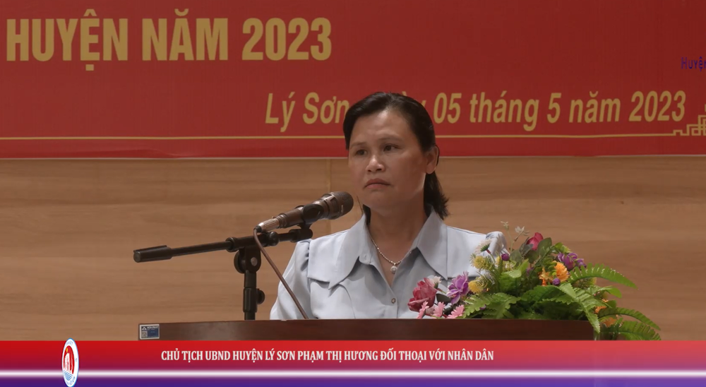Chủ tịch UBND huyện Lý Sơn đối thoại với nhân dân năm 2023