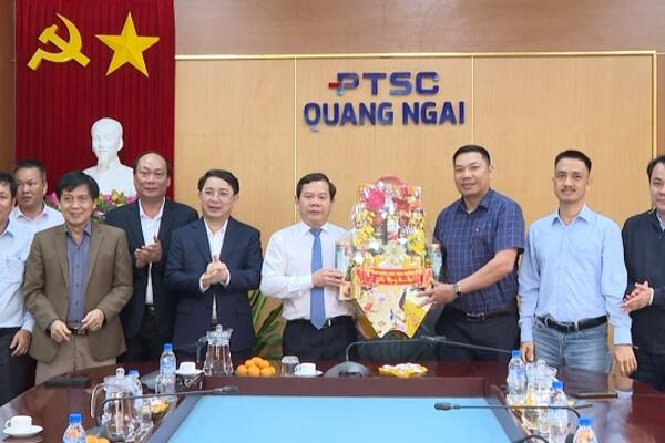 Chủ tịch UBND tỉnh Đặng Văn Minh thăm, chúc Tết các cơ quan, đơn vị doanh nghiệp