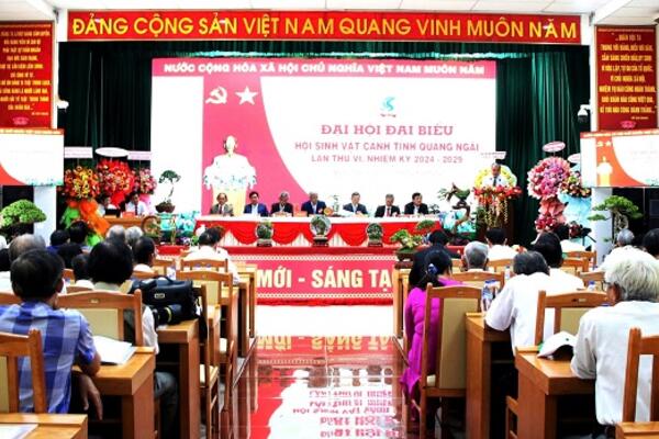 Đại hội đại biểu Hội Sinh vật cảnh tỉnh Quảng Ngãi lần thứ V