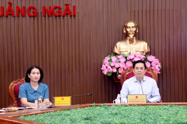 Chủ tịch UBND tỉnh Nguyễn Hoàng Giang làm việc với Sở Lao động- Thương binh và Xã hội