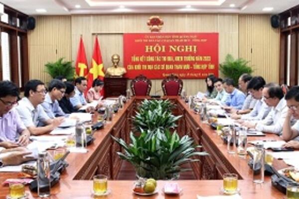 Khối thi đua các cơ quan Tham mưu - Tổng hợp tổng kết công tác năm 2023