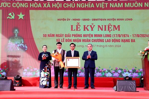 Kỷ niệm 50 năm Ngày giải phóng huyện Minh Long (17/8/1974-17/8/2024)