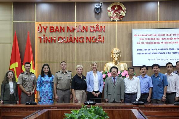 Lãnh đạo UBND tỉnh tiếp Tổng Lãnh sự quán Hoa Kỳ tại TP. HCM