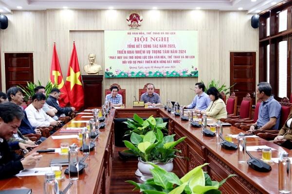 Hội nghị trực tuyến tổng kết công tác Ngành Văn hóa, thể thao và du lịch năm 2023