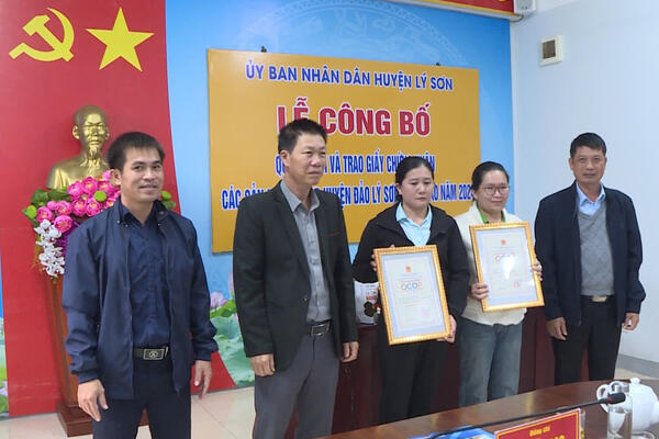 ý Sơn tổ chức Lễ công bố và trao giấy chứng nhận sản phẩm OCOP cấp huyện